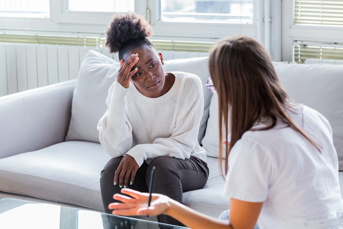 Patient at therapy